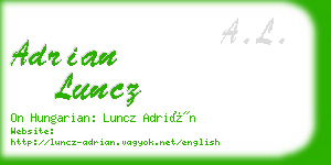 adrian luncz business card